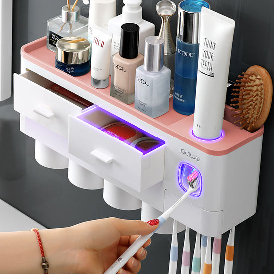 Bathroom Organizer Set Toothbrush Holder