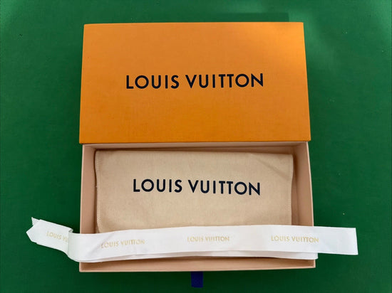 Louis Vuitton Wallet Box, Dust Bag & Ribbon — Authentic Packaging Set