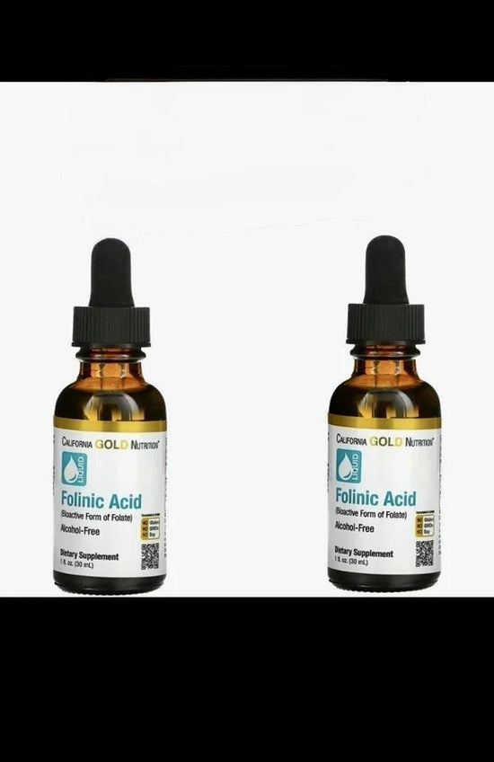 ***AUTHENTIC*** 2-Pack Folinic Acid, Alcohol Free. 1fl oz