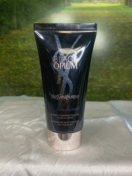YVES SAINT LAURENT BLACK OPIUM 50ML SHIMMERING MOISTURE FLUID FOR THE BODY (new)